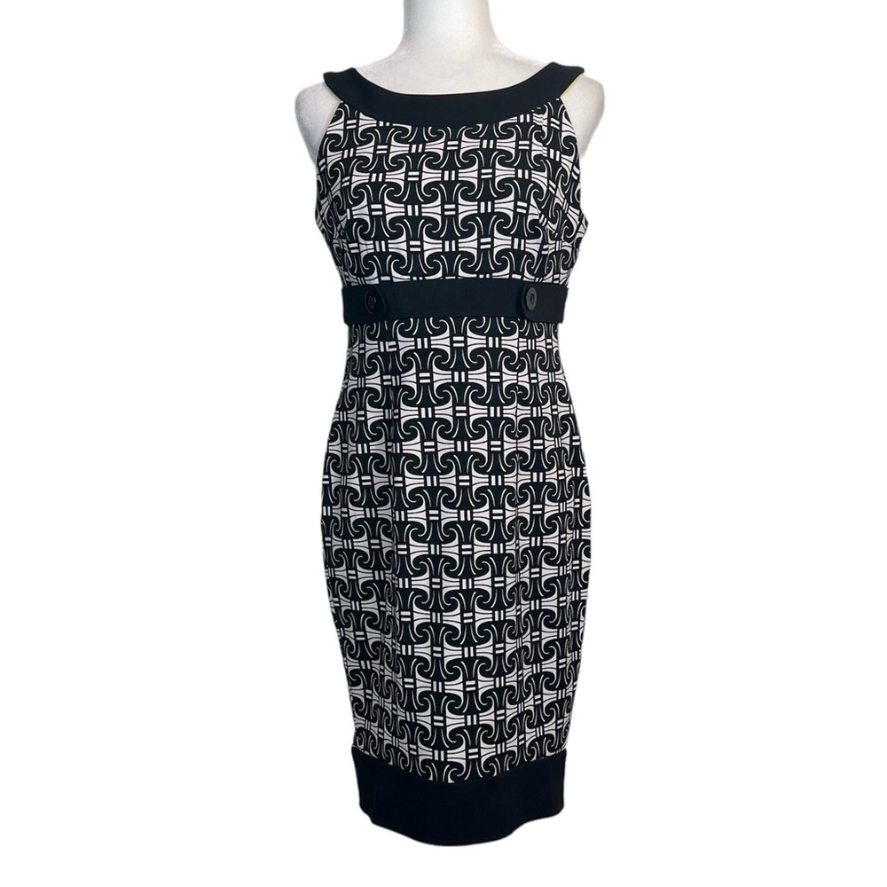 London Times Abstract Mini Dress